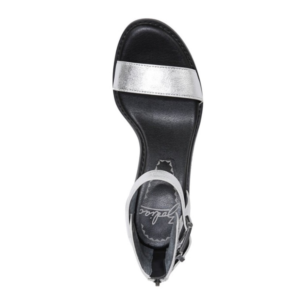 ✅Womens Zodiac Ilsa Block Heel Sandal in Metallic Silver - Picture 4 of 7